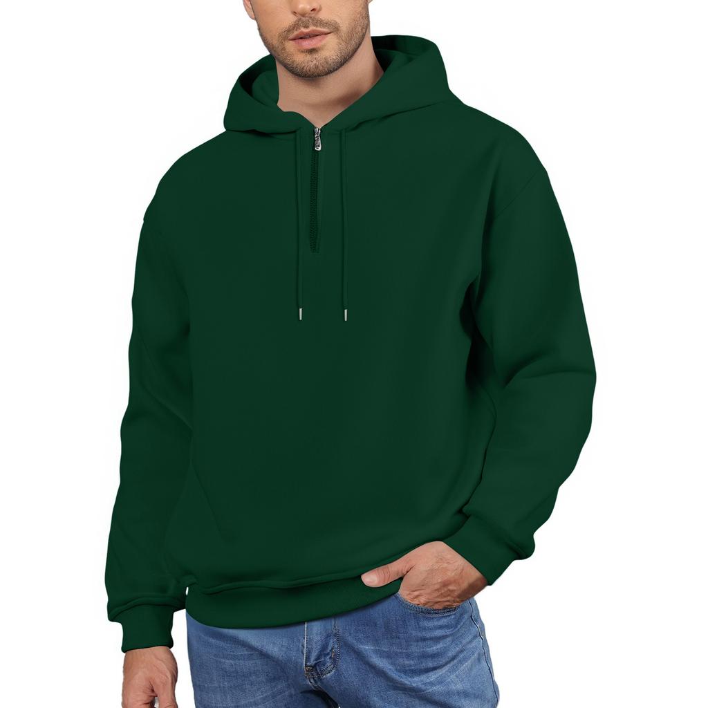 Men's Fleece Hoodie Casual Long Sleeve Sweatshirt