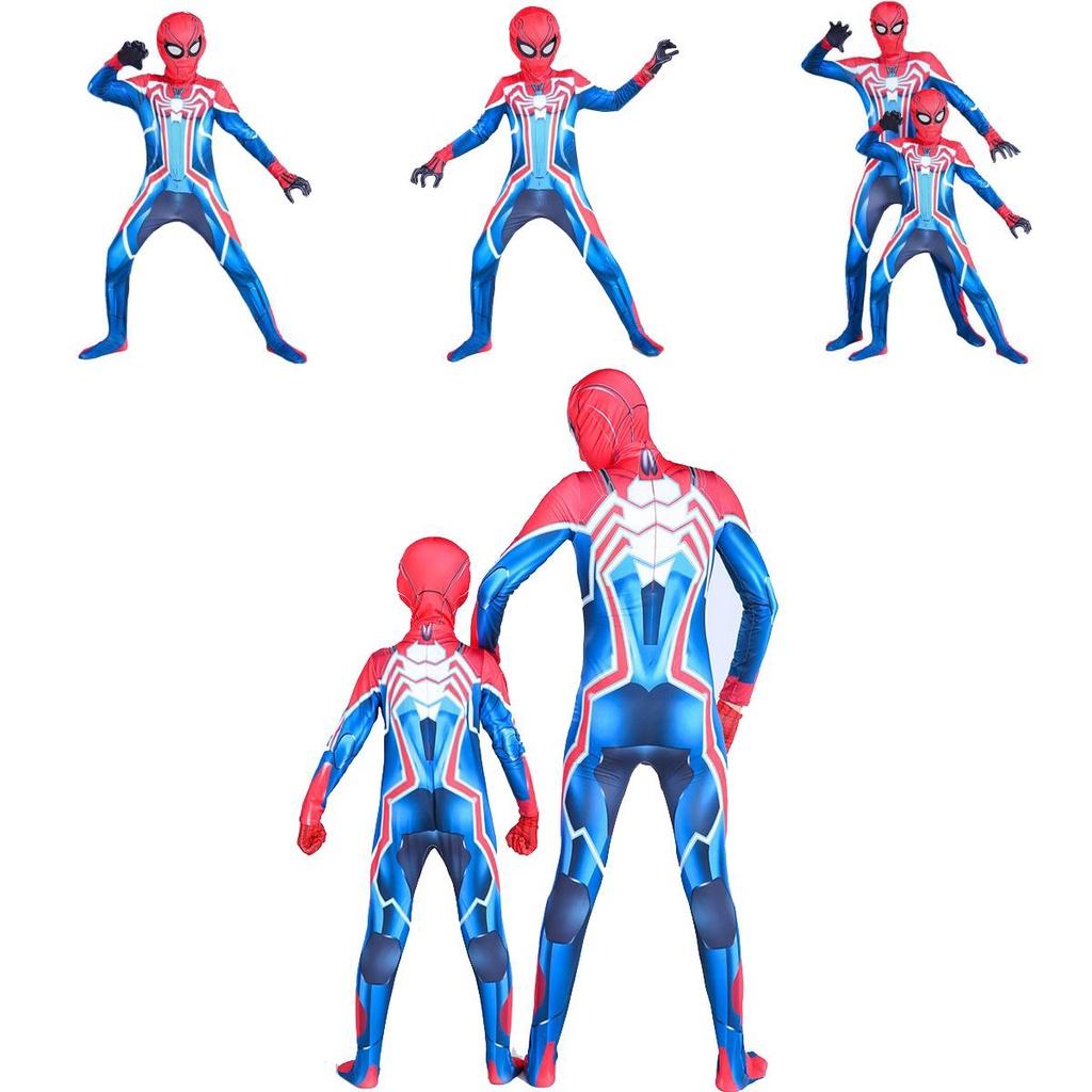 Stylowy Kostium Jednoczęściowy Spiderman Ps4 Velocity Dla Dorosłych i Dzieci Z Unikalnym Wzorem