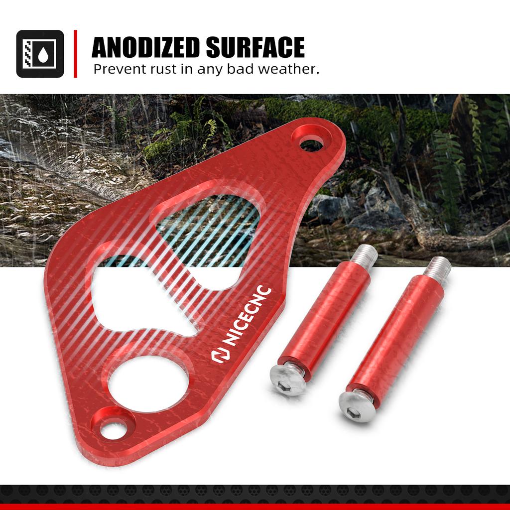 NICECNC Aluminium Rear Brake Caliper Guard For Honda XR650R XR 650R 650 R 2000-2007 CR125R CR250R CR 125R 250R 1997-2001 2000