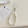 INS Korean Style Sweet Beaded Pearl Bowknot Phone Chain Pendant Bracelet Key Ring Bag Pendant Trendy