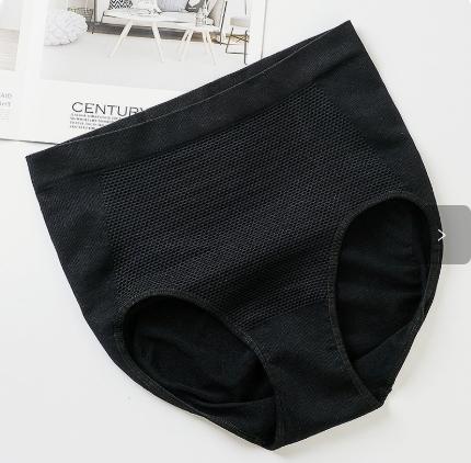 Women's Mid- Seamless Shapewear Panty with and Butt Lift - High Waist, Black (Fits 90-120 )