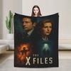 Manta de Franela de la Película Expediente X Fox Mulder Dana Scully y John Doggett Walter Skinner Ropa de Cama Mantas para Colcha Funda de Sofá