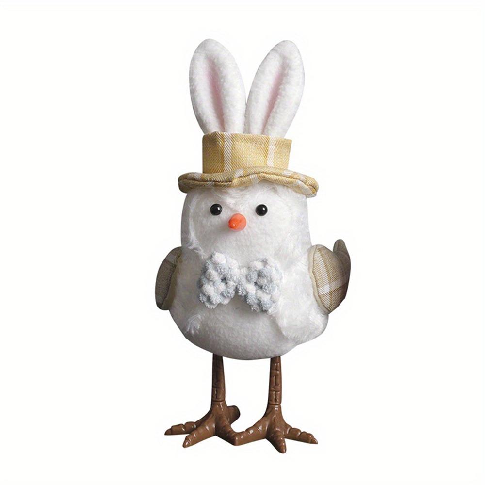 Multicolor Easter Bird Doll Flower Fairy Elf Plush Bunny Ear Bird Doll Spring Festival Supplies Cartoon Bird Doll Easter Party