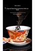Enamel Court Style Engraved Gaiwan - Hand-Painted Ceramic Tea Cup Set