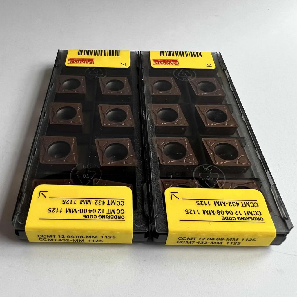 Original Sandvik / CCMT120408-MM 1125  / CNC lathe carbide blade 10 Pcs