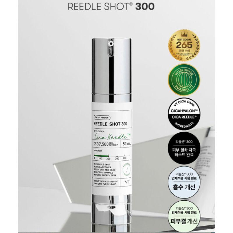 

VT Reedle Shot 300 Cica Microneedle Skin Booster Essence Advanced Texture Care Korean Skincare 50ml 1