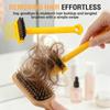 New Portable 2 In 1 Hair Brush Comfortable Grip Hanging Design Hair Cleaning Tool Hairbrush Cleaner for Salon Use Hair Care Tool