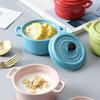 200ml Steamed Egg Bowl Anti-scalding Mini Casserole with Lids Creme Brulee Bowl  Butter