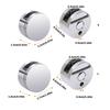 4Pieces Mirror Support Clip Sturdy Zinc Alloy Materials for Home Decoration and Interior Designs Projects Supplies
