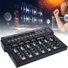 Professional 7 Channel Dual LED Display Low Noise Stage Mixer