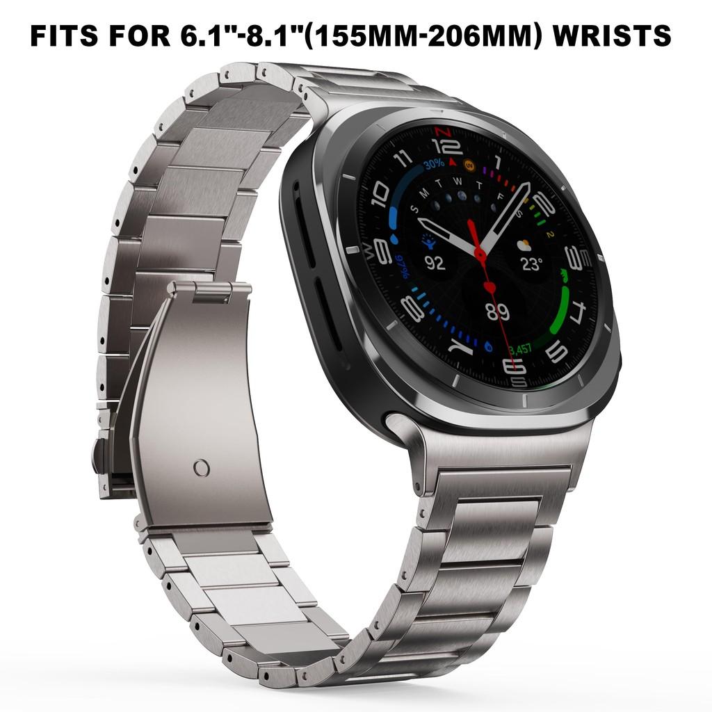 Luxury Titanium Bracelet for Samsung Galaxy Watch 8 40mm 44mm 8Classic 46mm for Galaxy 7Ultra/Ultra 2025 47mm No Gap Metal Strap