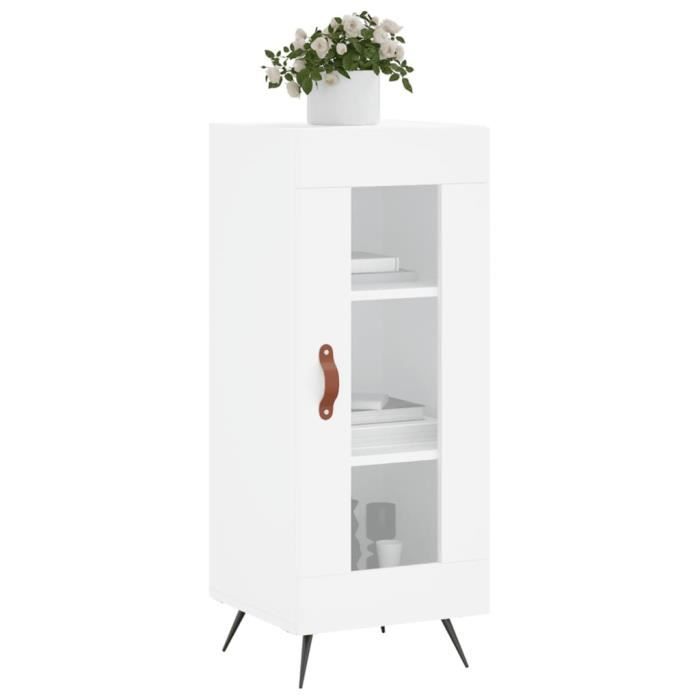 VidaXL White Buffet 34.5x34x90 Cm Engineered Wood 828764