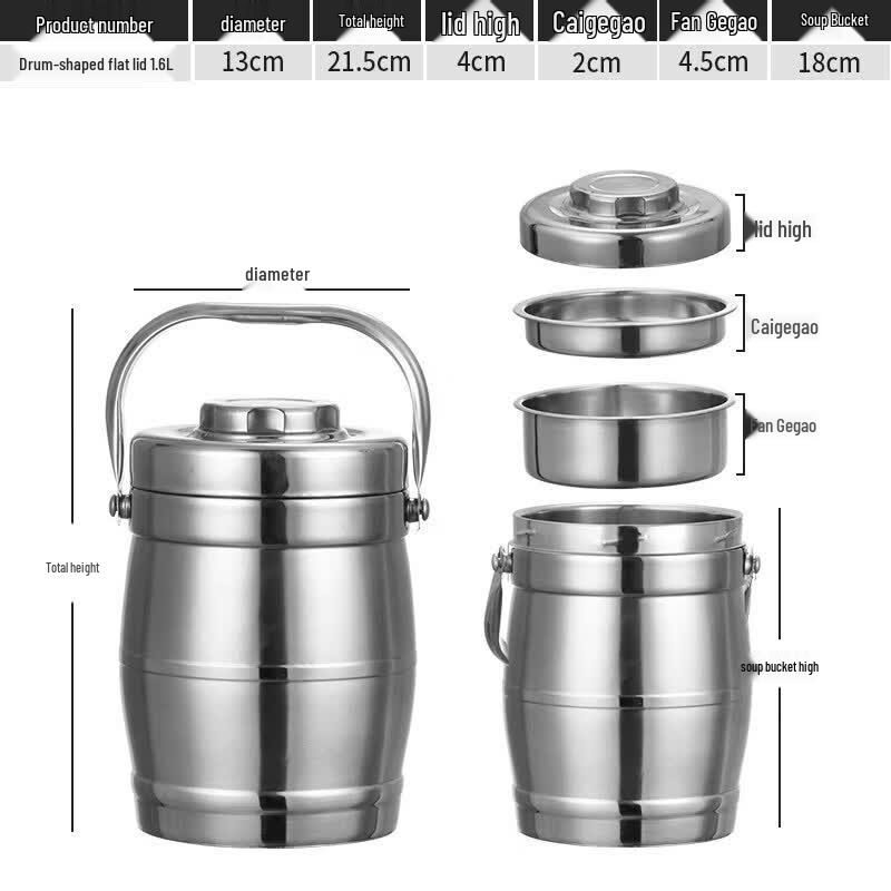 Qiwei 304 Stainless Steel Insulated Food Container