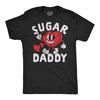 Mens Funny T Shirts Sugar Daddy Heart Valentines Day Novelty Tee for Men