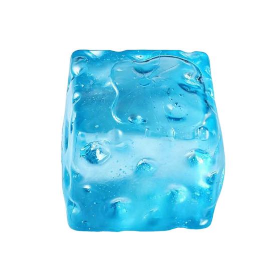 Jelly Cheese Stress Reliever Toy Soft Slow Rise Fidget for Anxiety Realistic Transparent Colorful Decompression Toy for Adults Kids
