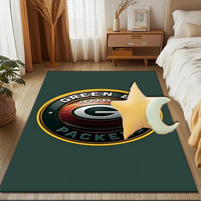 Green Bay Packers Pride Rug Game Carpet, Floor Mat for Bedroom Living Room Entryway Rug, Home Decor Idea Gift for Christmas birthday