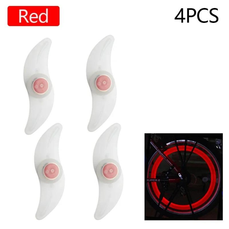 Colorful Bicycle Wheel Spoke Lights, Waterproof LED Tire Flash Lights, Safety Warning Lamp for MTB & Balance Bike Cycling