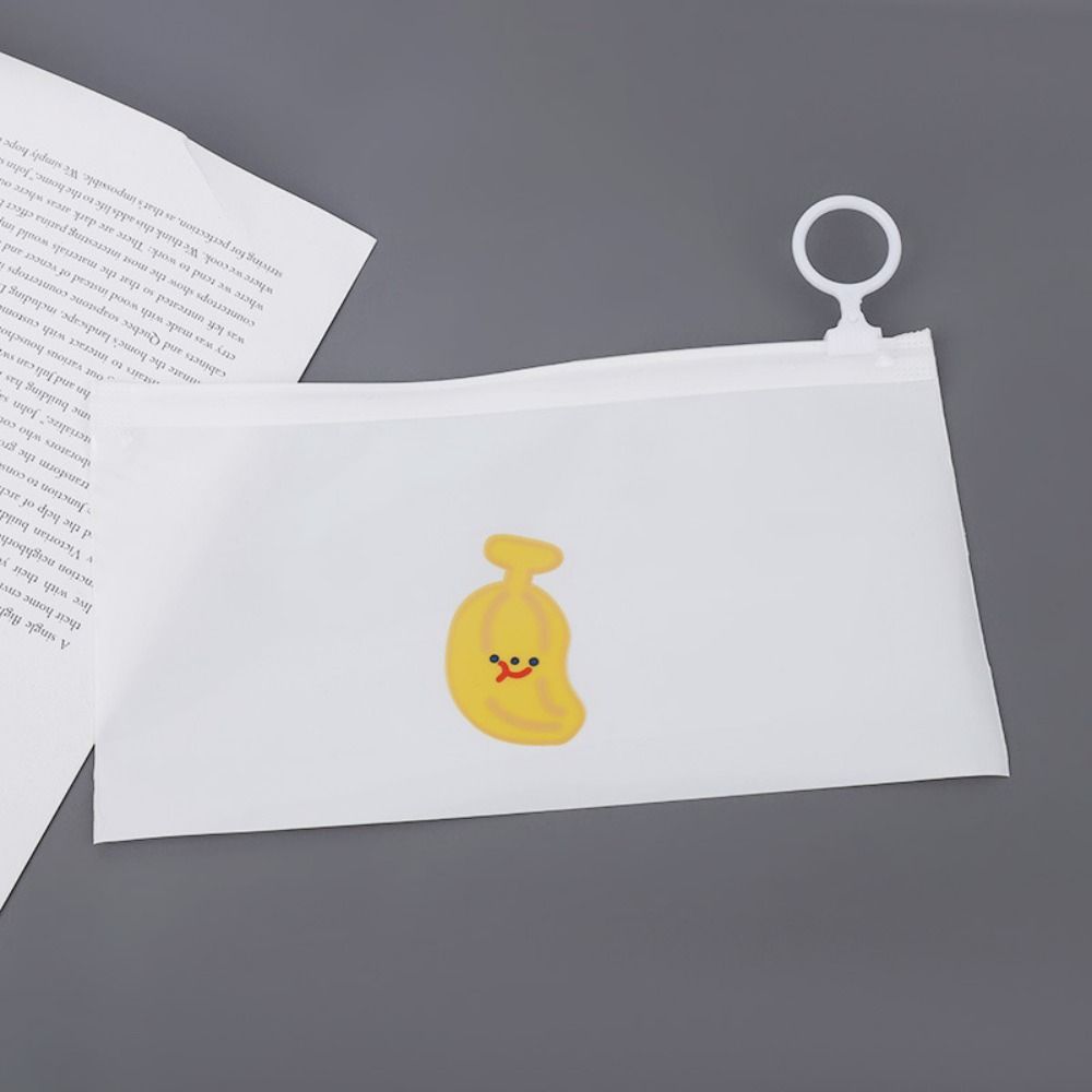 

Waterproof Pen Bag Semitransparent Storage Bag Cartoon Stationery Organizer Girls Boys 04