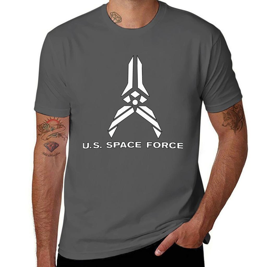 Us Space Force Tshirt Sports Basic Short Sleeve Tshirt
