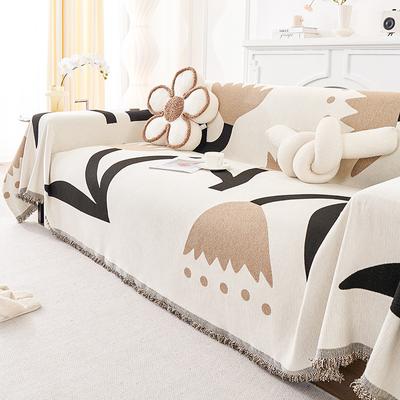 Nordisches Kreatives Sofahandtuch Vollbezug Stoff Chenille Verdickt Kratzfest Sofabezug All-Inclusive Universalbezug