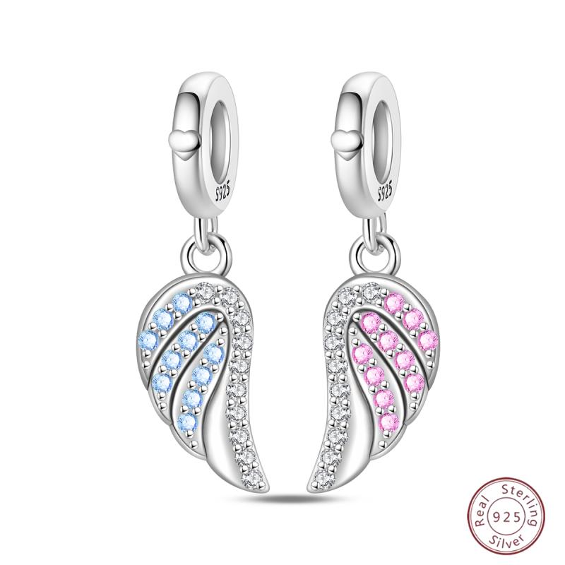 New Copper Charm Bead Mother'S Day Love Heart Family Charm Bead Pendant Fits Bracelet Womens Jewelry Gift