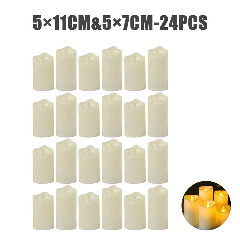 Flameless LED Candle Creative Ing Led Tea Light Warm White Flameless Candle Wedding Season  Decor Candle Light