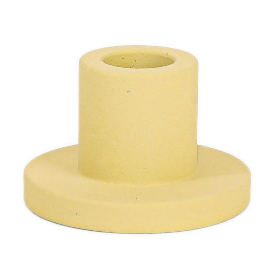Cement Candle Holder Stand Nordic Holder for Modern Decorative Candlestick Taper Candle Wedding A жёлтый