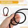 Partuto 1pc 130PSI Max Pressure Universal Silicone Vacuum Tube Hose Car Auto Vacuum Line