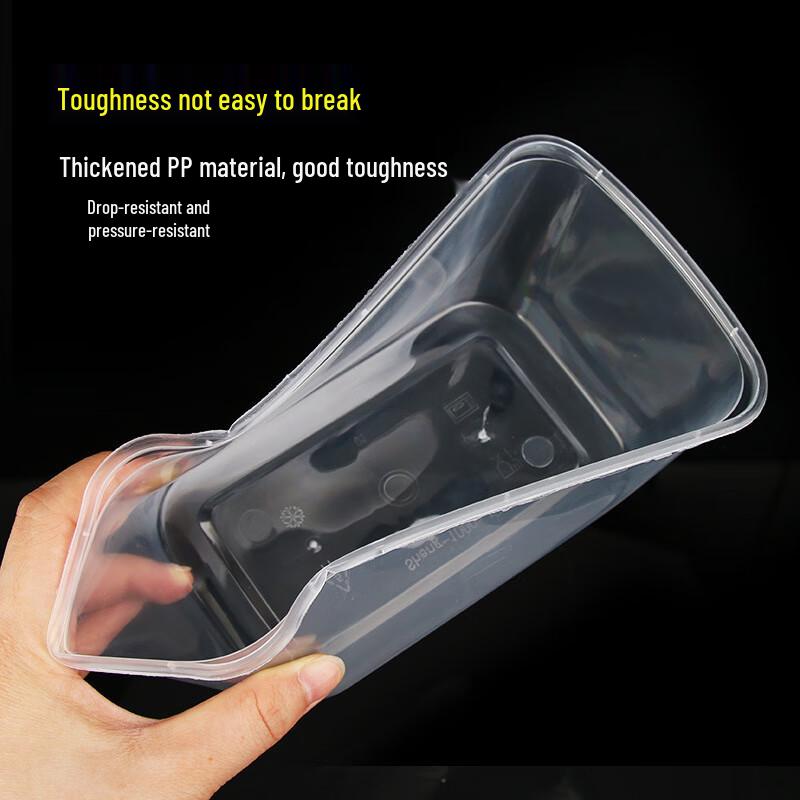 Hesdige Rectangular Disposable Takeaway Meal Boxes with Lids