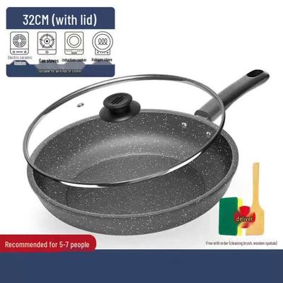 Yoshida Handwerker 32cm Antihaft-Bratpfanne mit Deckel