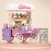 Dessert Stand Ice Cream Truck Toy Colorful Children's Food Stand Truck Toy Mini Bread Truck  Kids