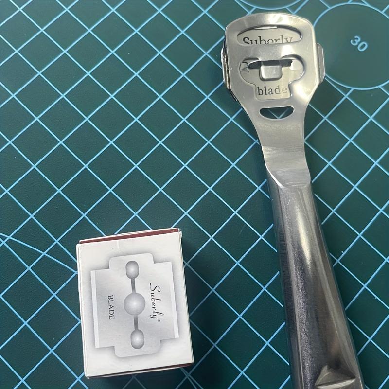 Premium Metal Faux Leather Thinner Blades - Precision Carving, Trimming & Scraping for DIY Faux Leather Crafting, Durable Hand Tool Accessories