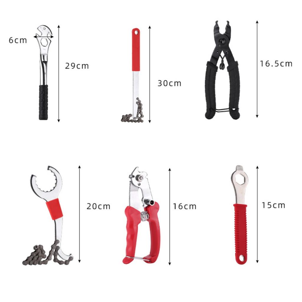 Dismantling the central axle teeth disc, flywheel, bicycle, mountain bike tool, chain cutter, hexagonal wrench, spoke wrench bracket