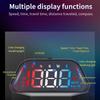 Digital Speedometer, Universal KM H MPH Car Heads Up Display with Speed, Overspeed Alarm for All Vehicles