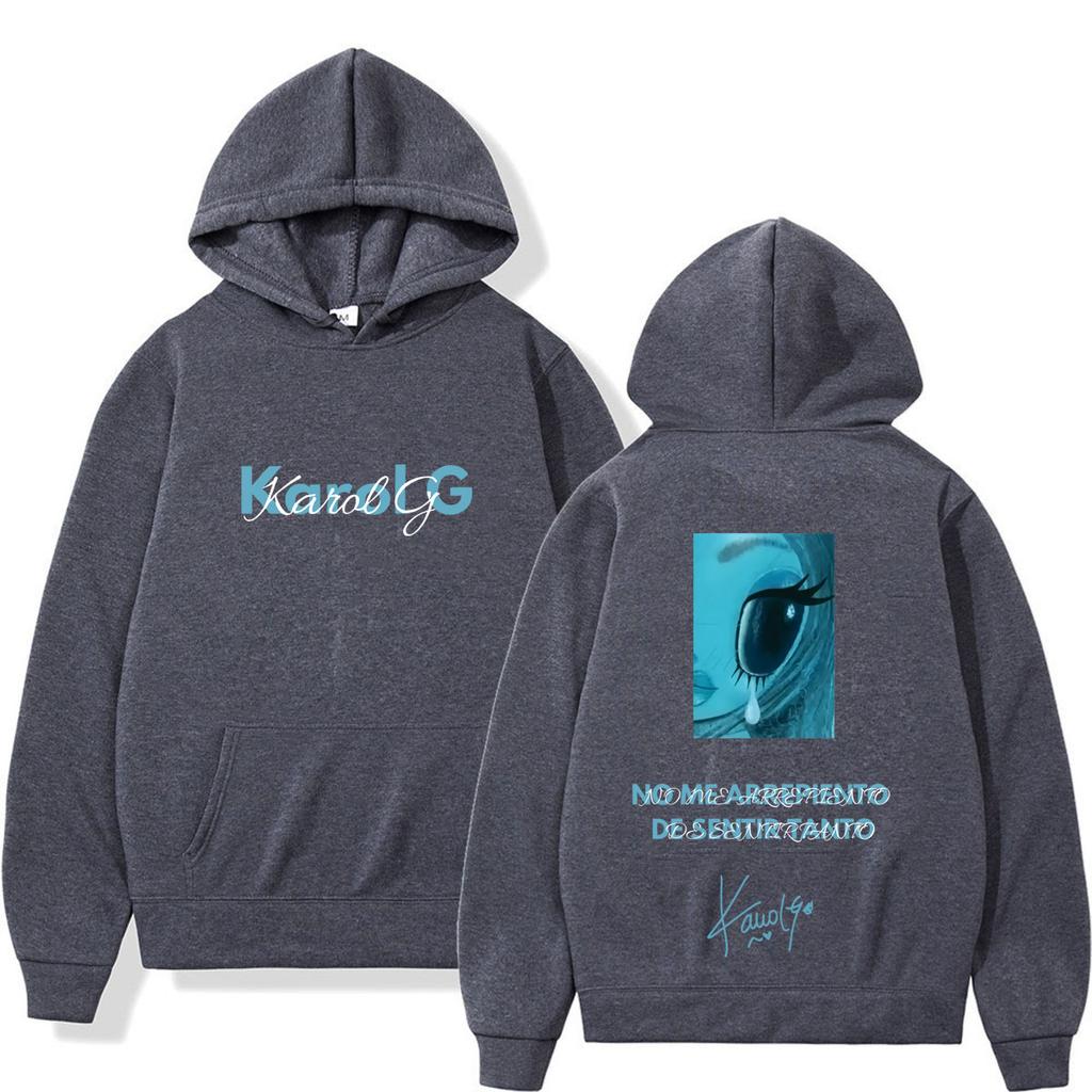 Karol G Album No Me Arrepiento De Sentir Tanto 2026 Hoodie Unisex Vintage Fashion Loose Casual Aesthetic Trend Sweatshirts