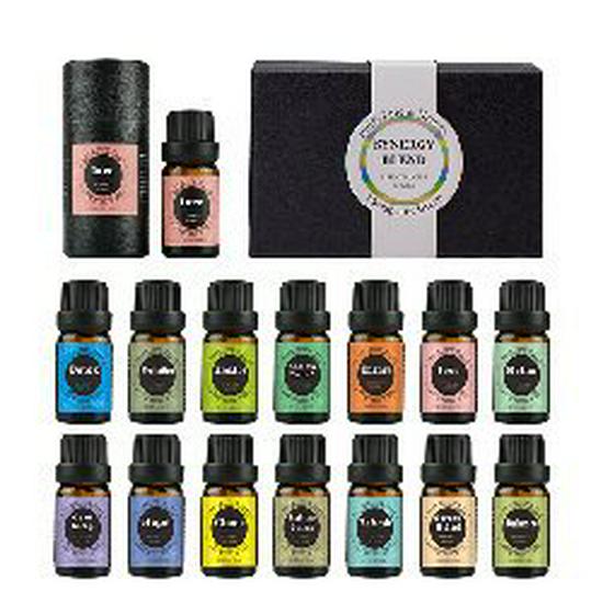 Lavender, Tea Tree, Rose, Sweet Orange & Rosemary Essential Oil for Face Massage & Aromatherapy