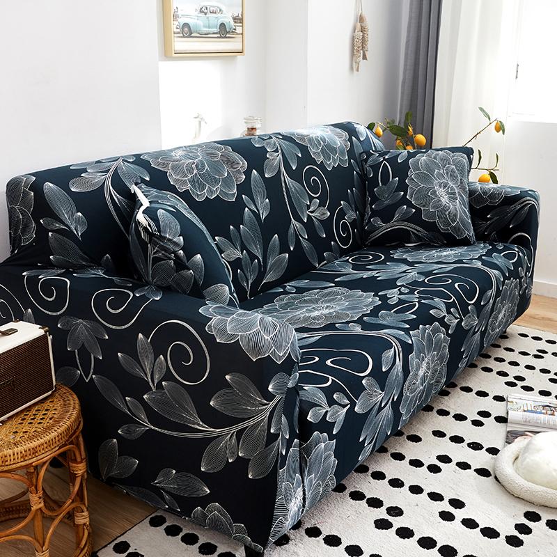 Printed Sofa Slipcover Stretch Sofa Covers For Living Room Pets Kids Chair Couch Cover I Shape Corner Sofa Anti-Cat Scratch