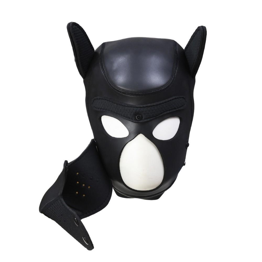 Sexy Dog BDSM Bondage Puppy Play Hoods Slave Rubber Pup Mask Fetish Adult Games Couples SM Flirting Games Toys For Erotic