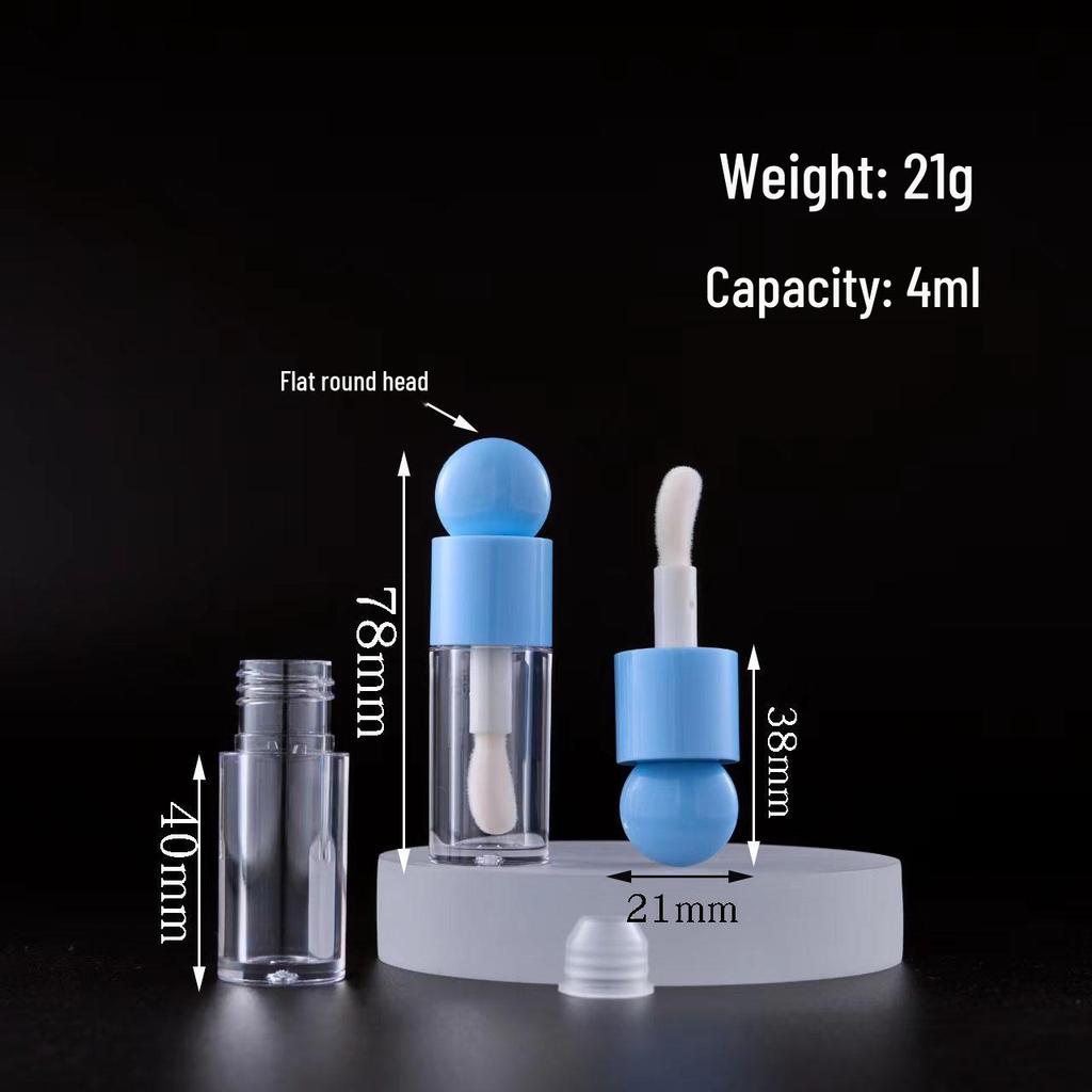 Large Brush Lip Gloss & Eyeliner Tube - Thick, Empty Container for Cross-Border Bestsellers