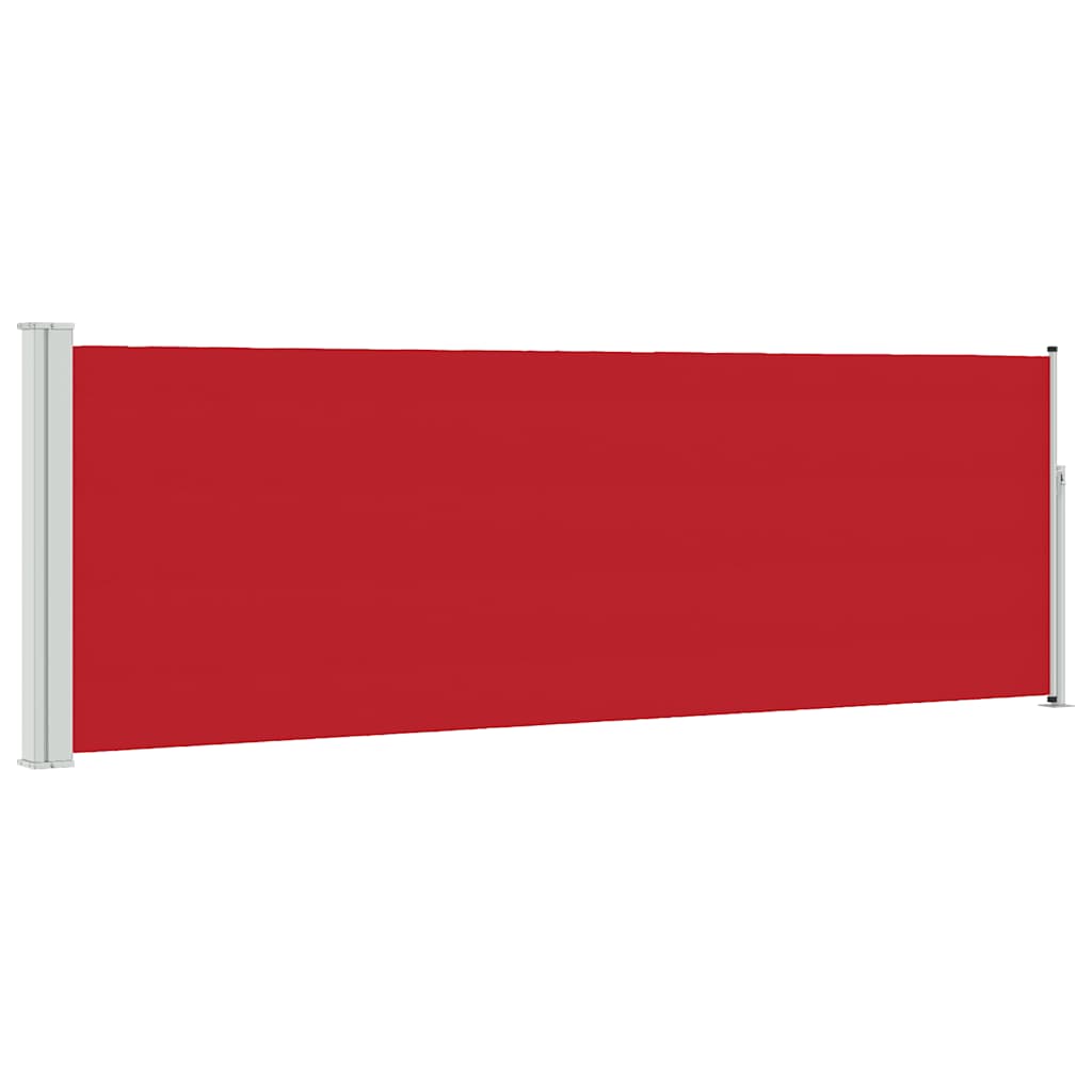 vidaXL Ausziehbare Seitenmarkise 100x314 cm Rot