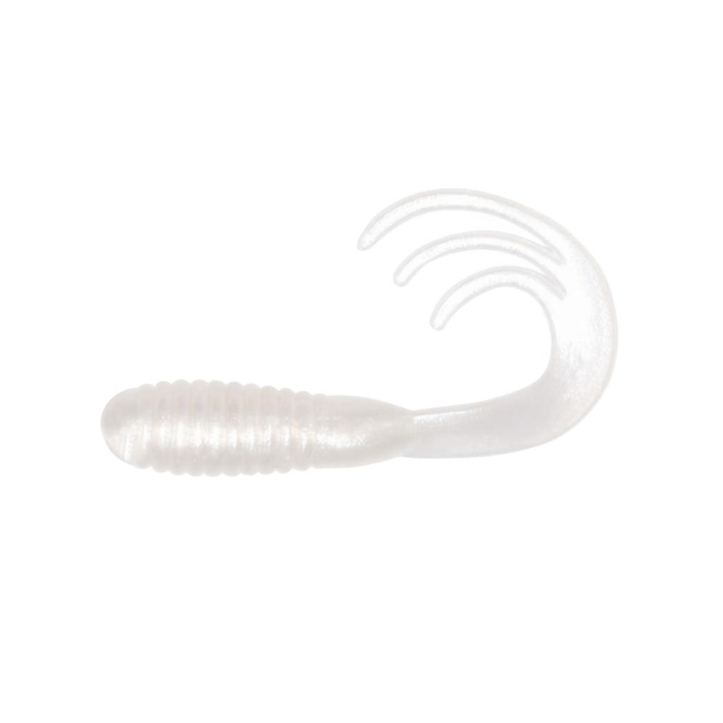 Soft Fishing Lure 5cm 1 6g Triple Curl Tail Freshwater Bait Artificial Worm for Bass Trout Panfish Fishing Tackle