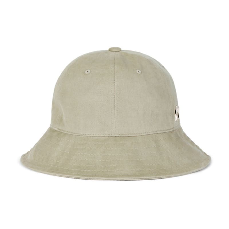 VARZAR VA Square Stud 6-Panel Bucket Hat Light Khaki