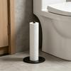Countertop Paper Towel Holder - Weighted Heavy Duty Steel Stand With Non- Base For A Steadily One-Handed One Sheet Tear - Fits All Rolls