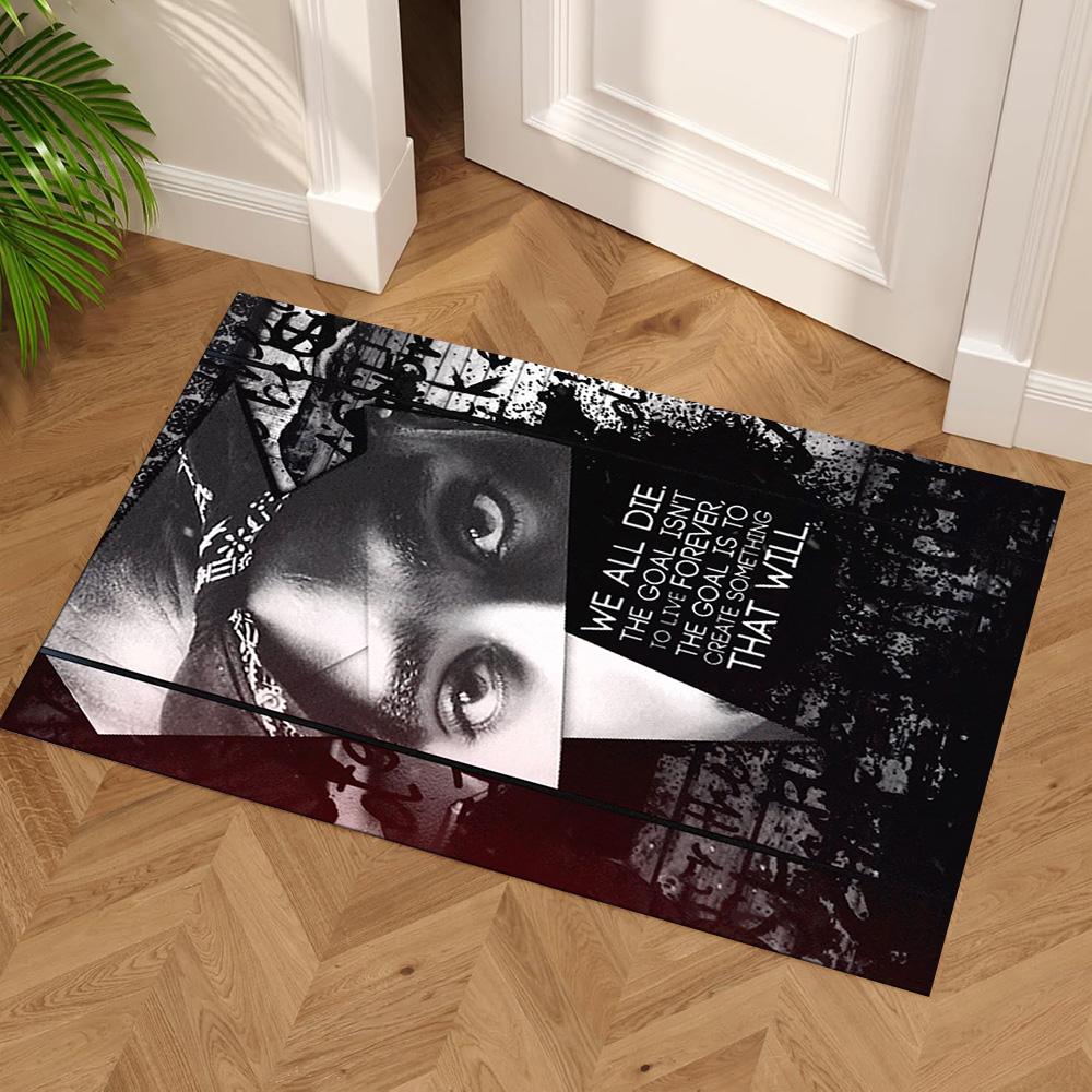 2pac Area Rug Perfect for Entryway Living Rooms Decorate Room Dormitory Anti-slip Rug Decorate Offices Perfect Birthday/Christmas Gift Idea