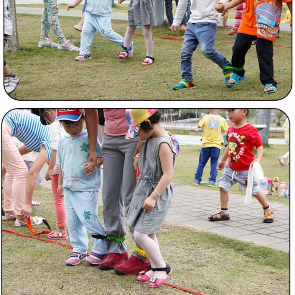 

Multi Person Group Game Elastic Puttee Parent-child Game Elastic Strap Feet Binding червоний