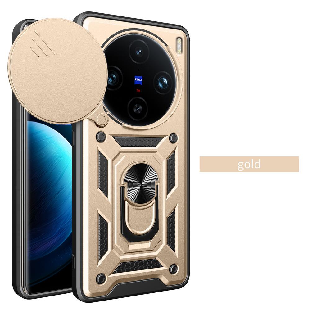Camera protect case for VIVO X100 Pro VIVO X100 Armor Hybrid Metal Ring Back Cover
