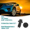 ACROPIX 20pcs Car Rivet Splash Guard Fender Fastener Clip Universal 5mm Hole Diameter Black