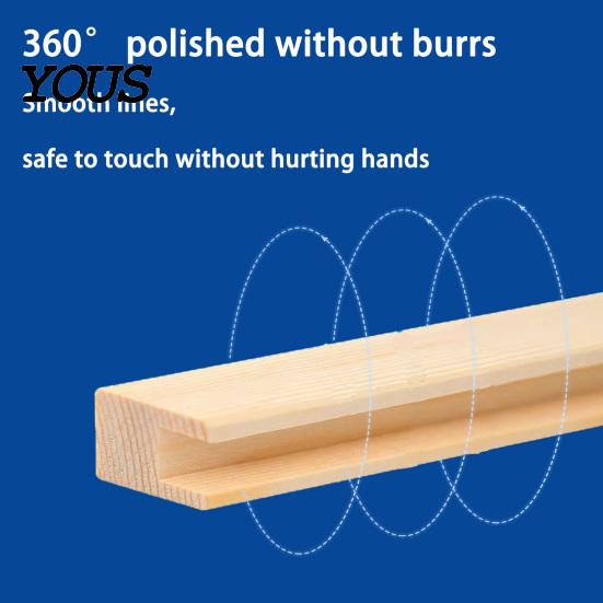 Painting Stretcher Frame Wood Frame, Easy to Install Wooden Strips DIY Self Assembly Kit, Stretched Bar Decorative Display Holder for Oil And Wall