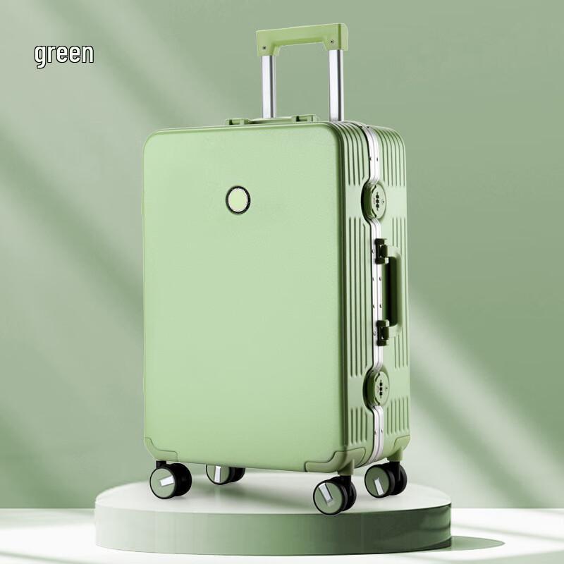 Yaxuange Candy Color Aluminum Frame Trolley Luggage