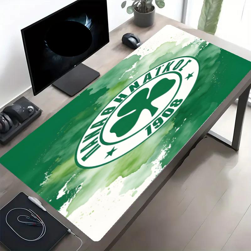 Panathinaikos FC Print Mouse Pad, Anti‑Slip Desktop keyboard Mat, for PC Laptop Gaming Working Daily Use, Cool Festival Birthday Gift